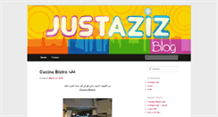 Desktop Screenshot of justazizblog.com